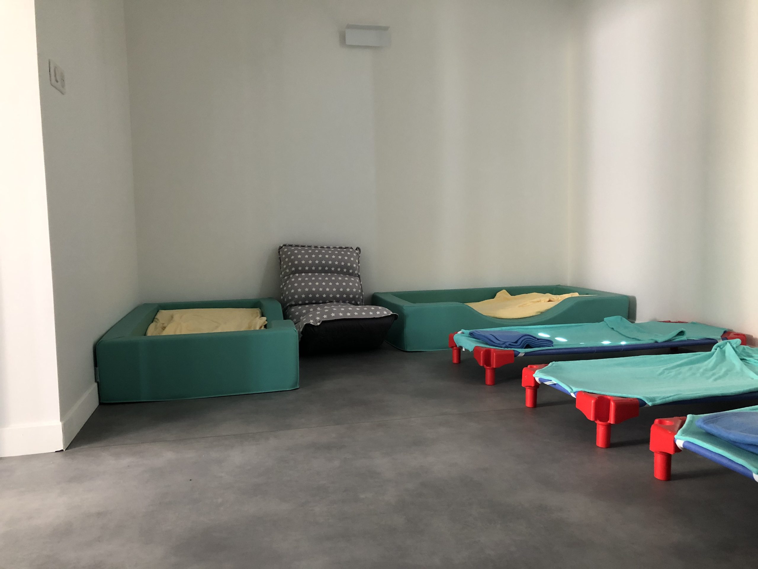 Dortoir dans la micro-crèche à Templeuve