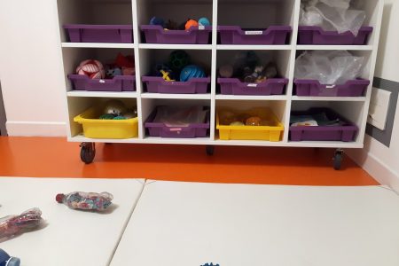 Casiers dans la crèche à Lallaing