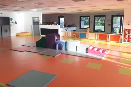 Parcours motricité dans la crèche à Lallaing
