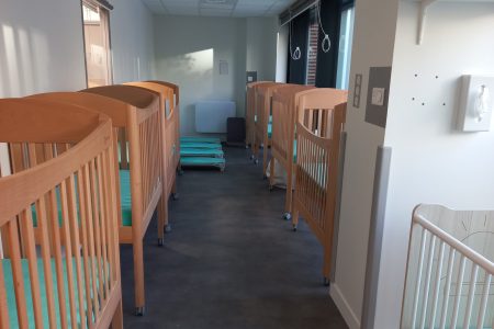 dortoir dans la micro crèche à Paris Place d'Italie