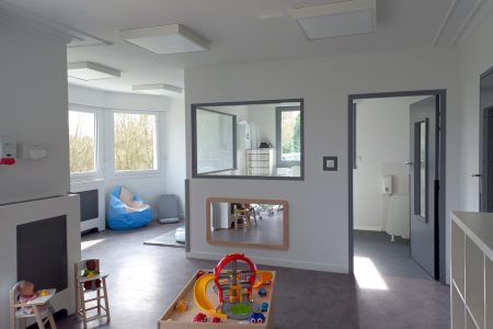 Intérieur de la micro-crèche à Lécousse