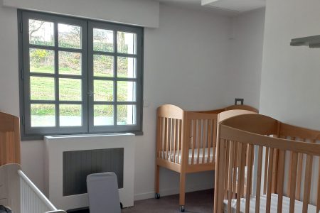 Dortoir dans la micro-crèche à Lécousse