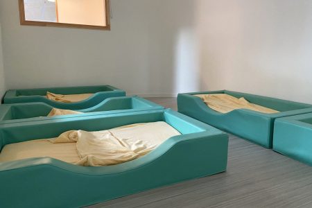 dortoir dans la crèche à Marcq en Baroeul, La Buissonnière