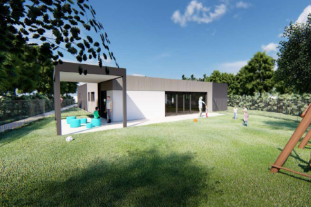 micro-crèche de Ménac, vue du grand jardin