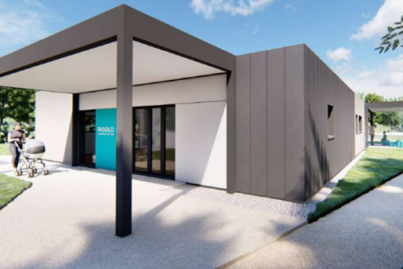 entrée de la micro-crèche de Ménéac