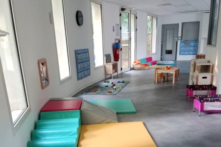 parcours motricité dans la crèche à Nogent sur Seine