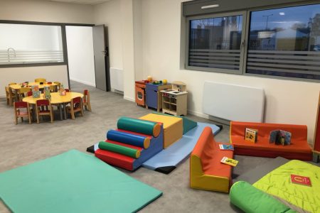 Intérieur de la crèche à Prouvy