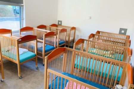 dortoir dans la crèche à Prouvy