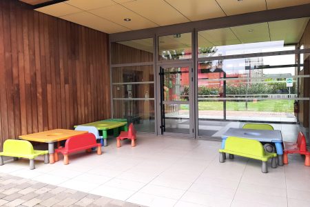 Extérieur de la crèche à Roncq
