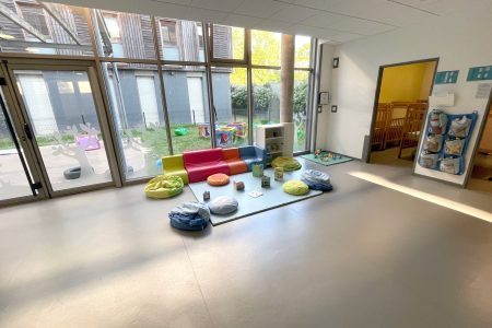 espace lecture de la crèche de Roubaix rue Neuve