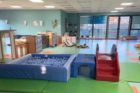 parcours motricité dans la crèche à Douai