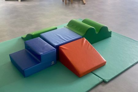 parcours motricité dans la crèche Roubaix Léon Marlot